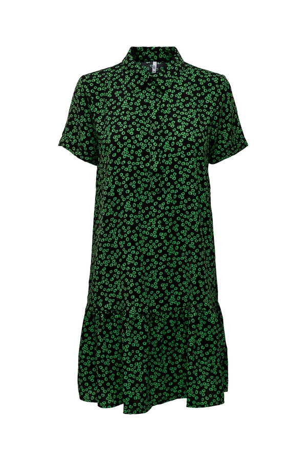 JDY Vestido camisero corto verde