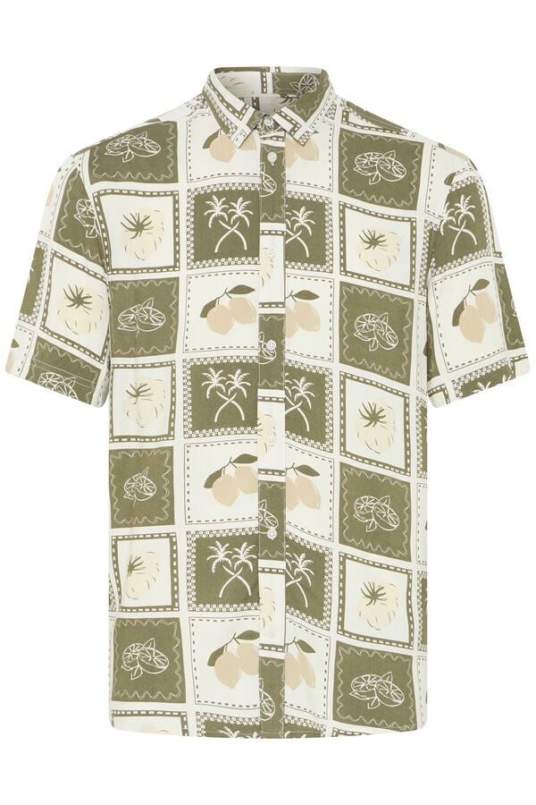 Blend PLUS Camisa de manga curta tamanho grande verde