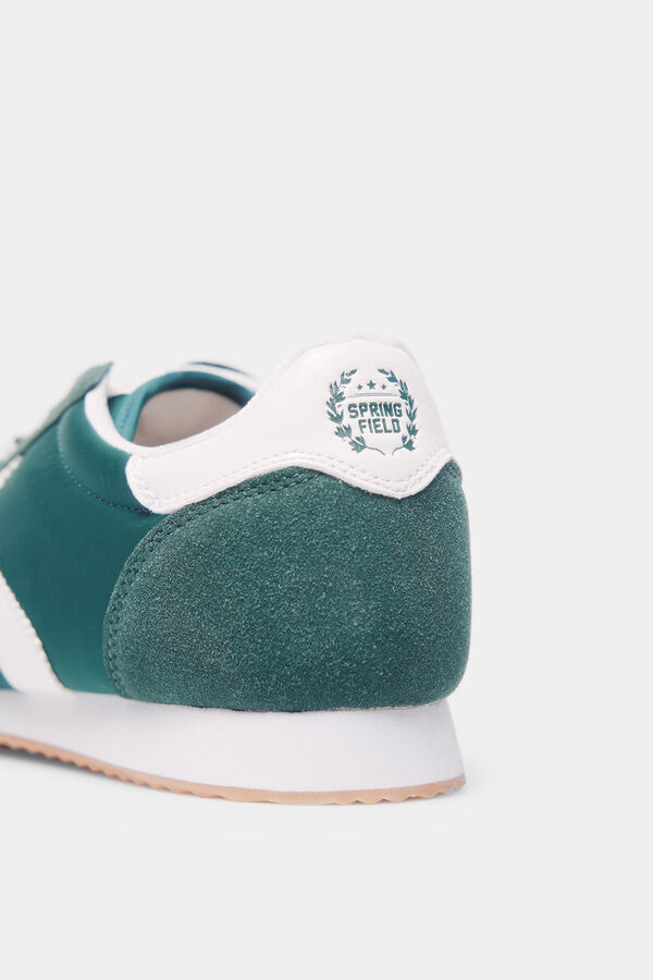 Springfield T&ecirc;nis de tecido estilo retr&ocirc; verde