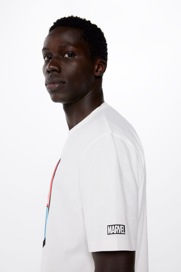 Springfield T-shirt Marvel bege