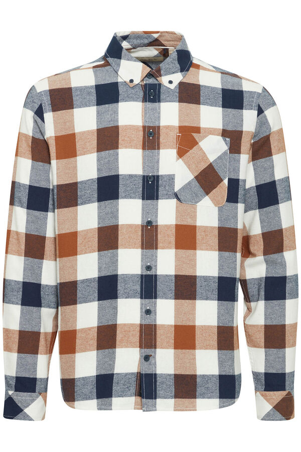 Blend Camisa de Manga Larga Cuadros estampado