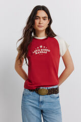 Springfield T-shirt em algod&atilde;o "rodeo" vermelho