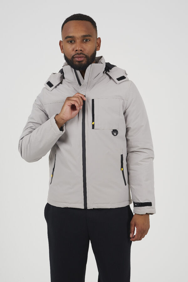 Brave Soul Casaco com capuz bege