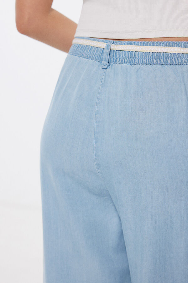 Springfield Pantal&oacute;n Chino Tencel azul