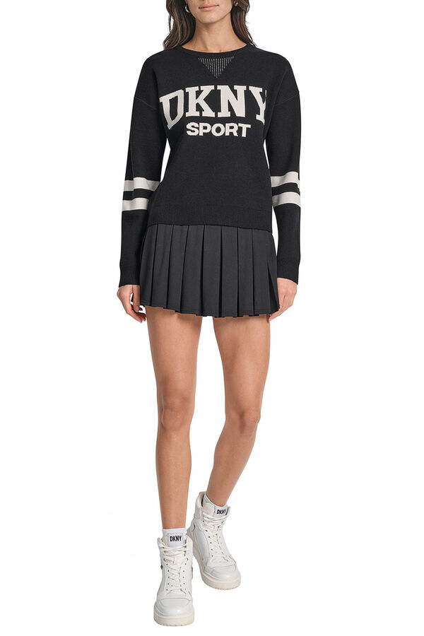 DKNY Jersey varsity negro
