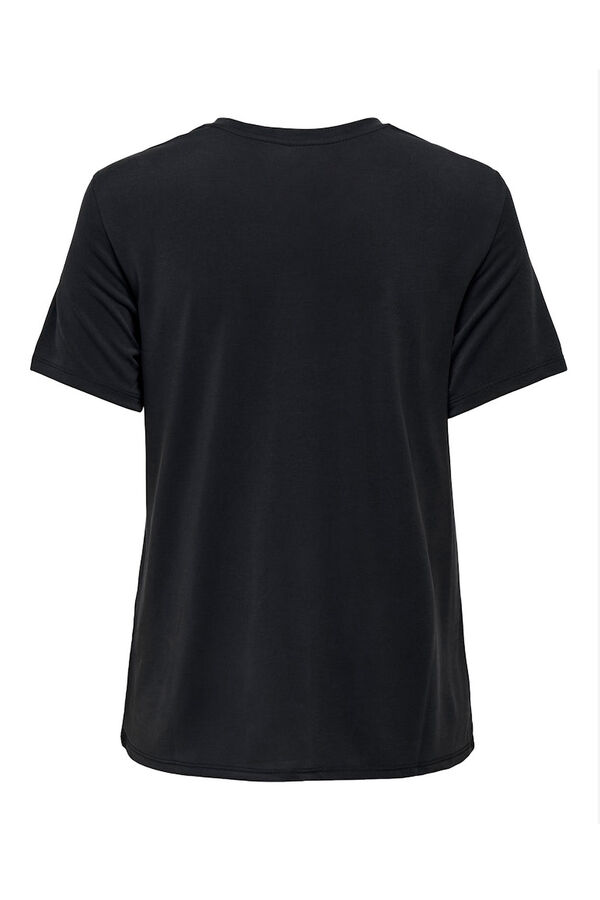 Only T-shirt com desenho frontal  preto