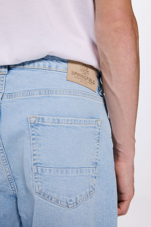 Springfield Jeans straight fit azul
