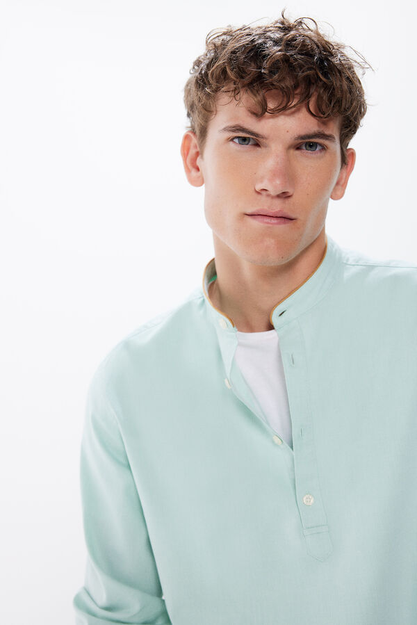 Springfield Camisa polera mao estructura estampado