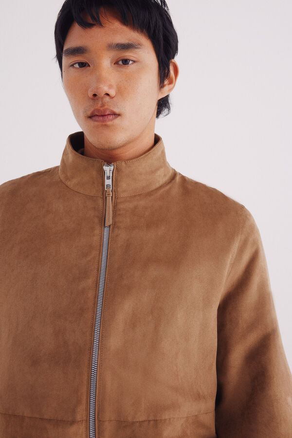 Springfield Cazadora efecto ante beige