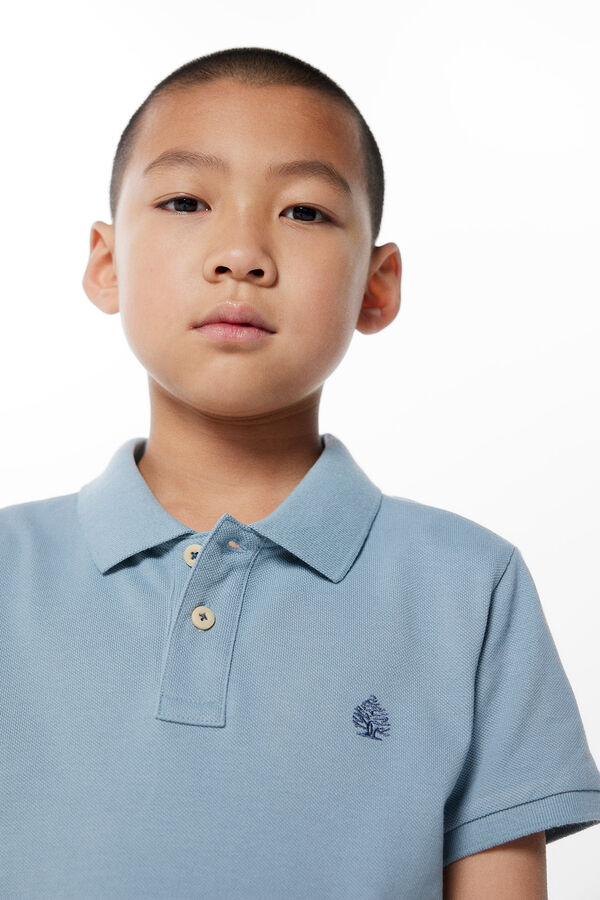Springfield Kids Polo b&aacute;sico menino azul