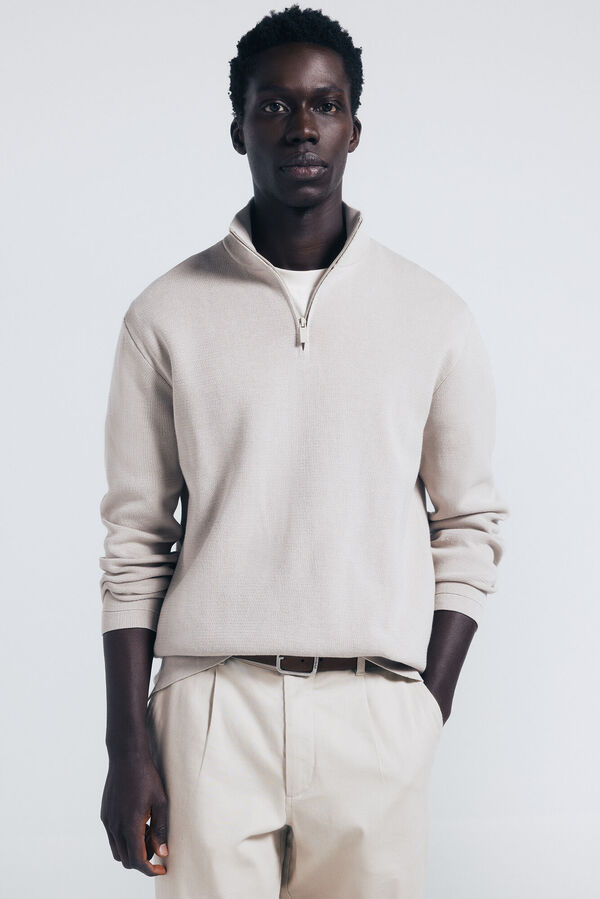 Springfield Jersey cremallera milano nude