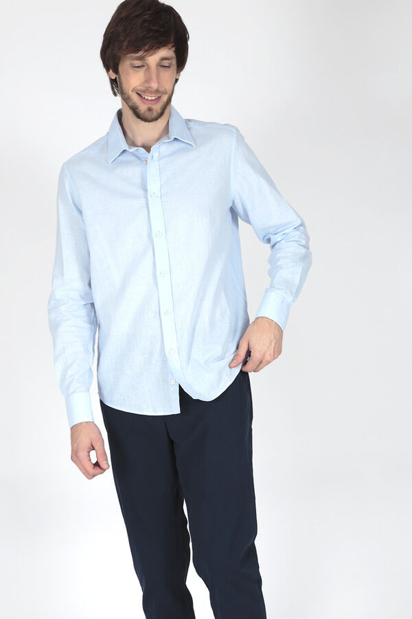 Brave Soul Cal&ccedil;as chino com 5 bolsos azul