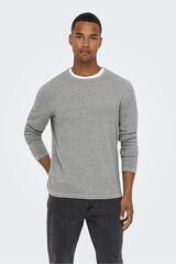 Only & Sons Sudadera cuello redondo gris