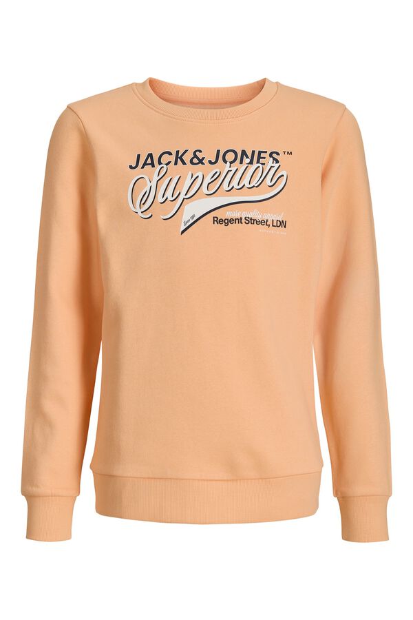 Jack & Jones Junior Sweatshirt logo grande vermelho