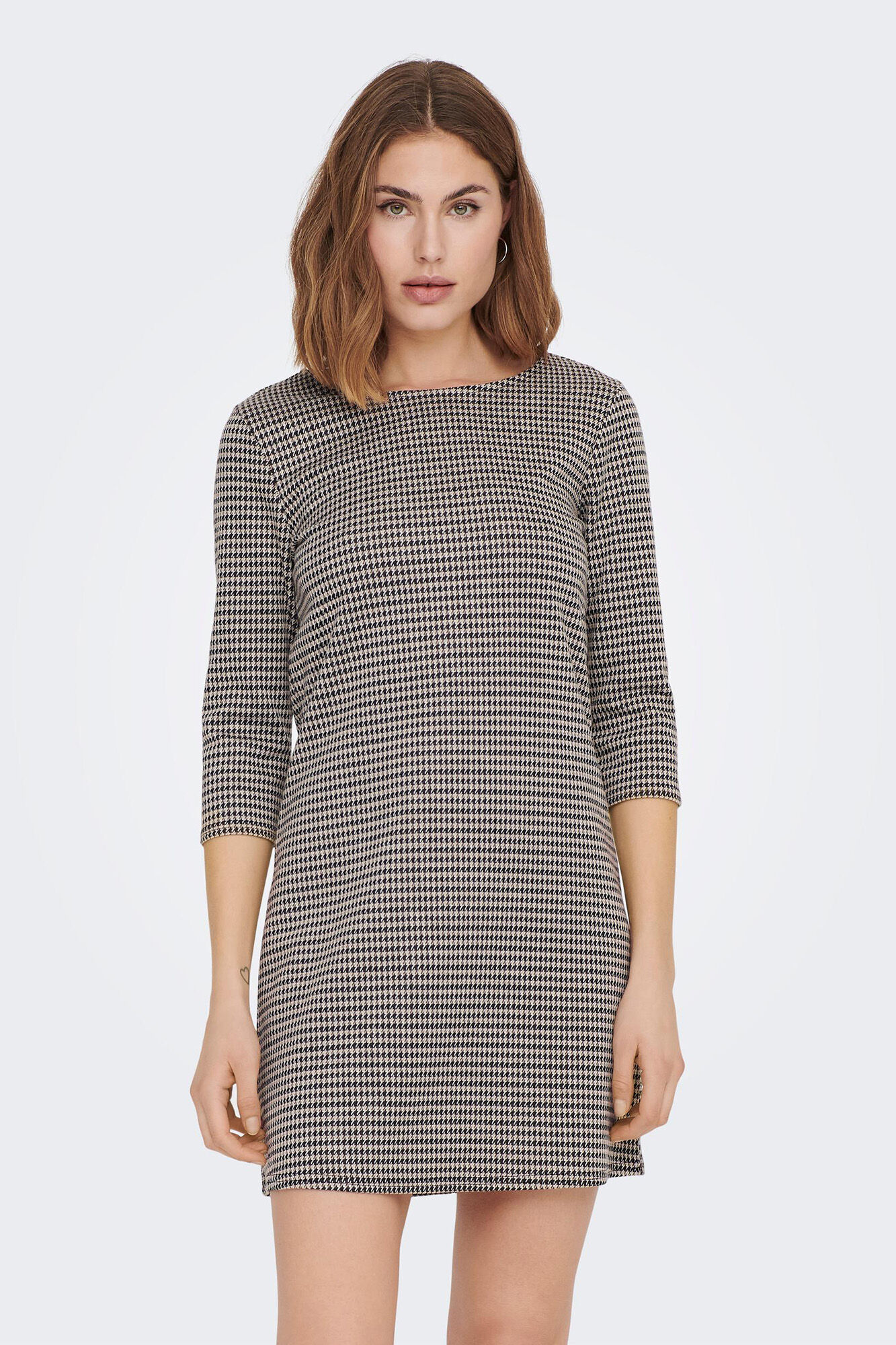 Only Vestido curto com mangas 3/4