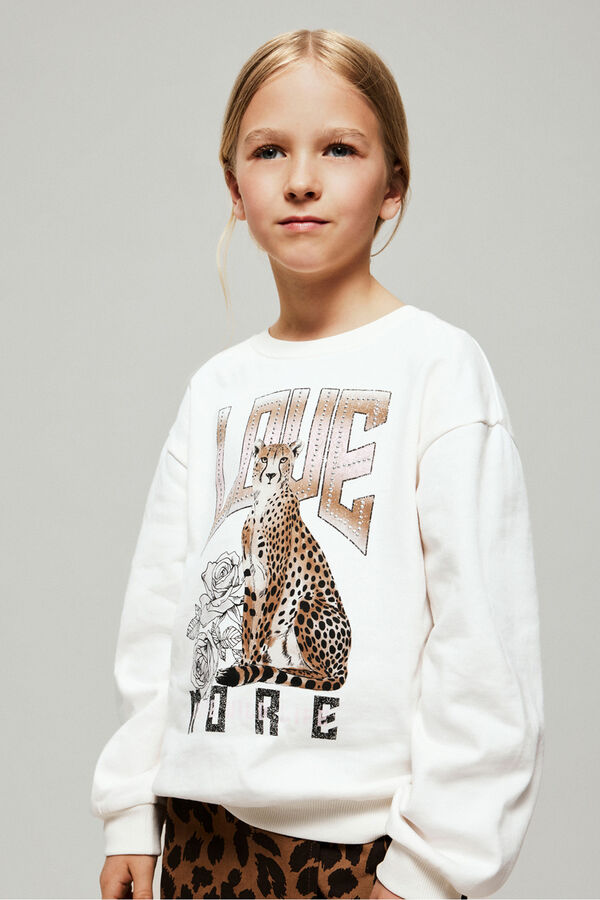 Name it Sweatshirt de leopardo branco