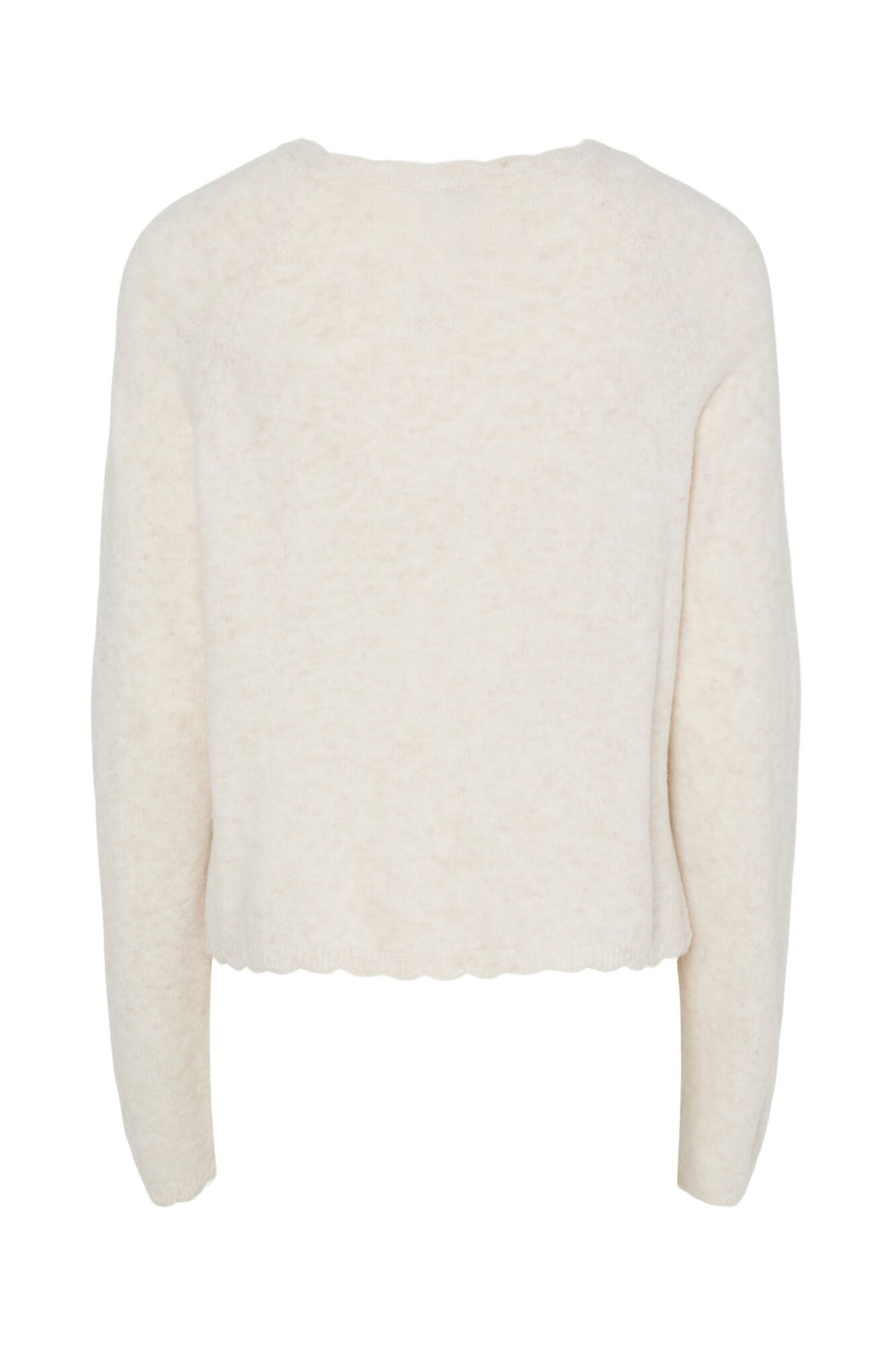 Pieces Cardigan b&aacute;sico de malha fina