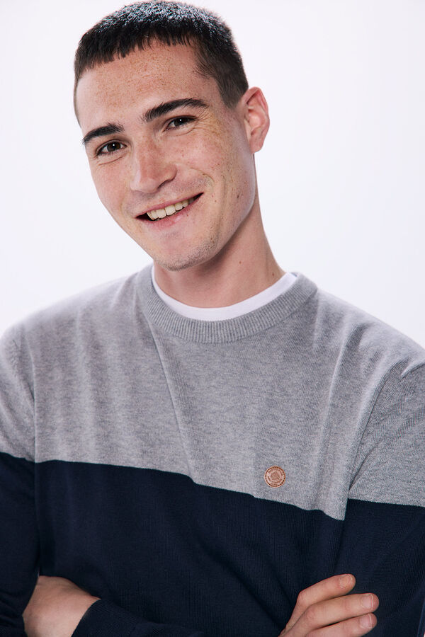 Springfield Jersey b&aacute;sico color block azul