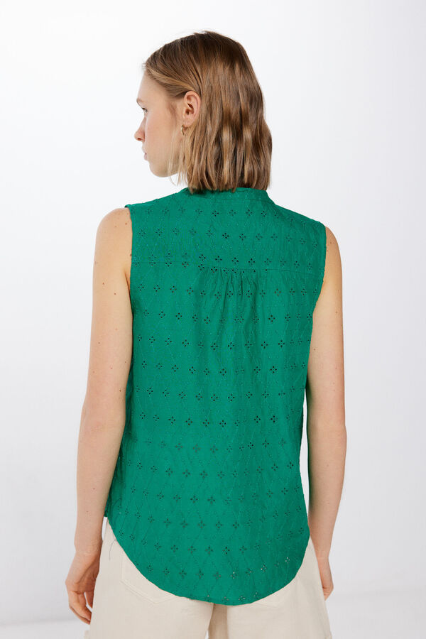 Springfield Blusa Bordados Shiffly bege