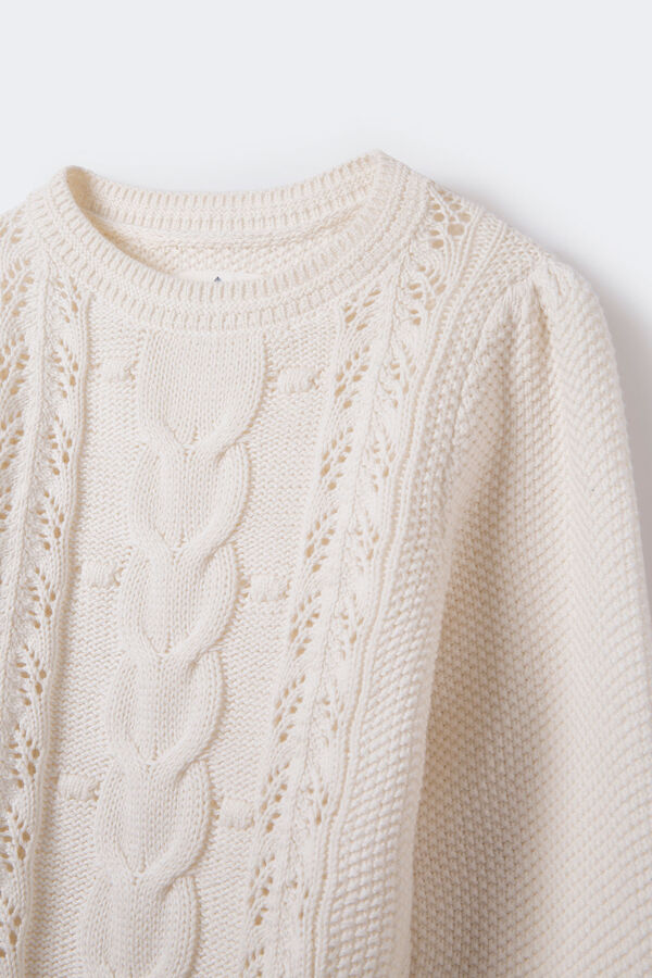 Springfield Kids Camisola rendilhada para menina cru