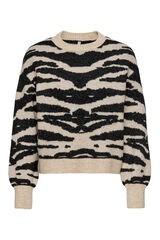 Only Camisola animal print cinzento