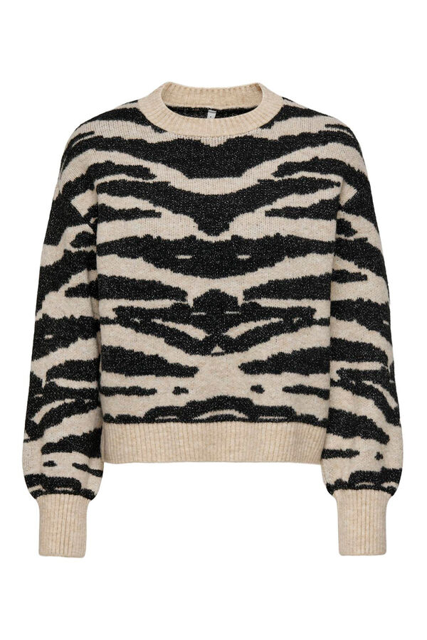 Only Camisola animal print cinzento