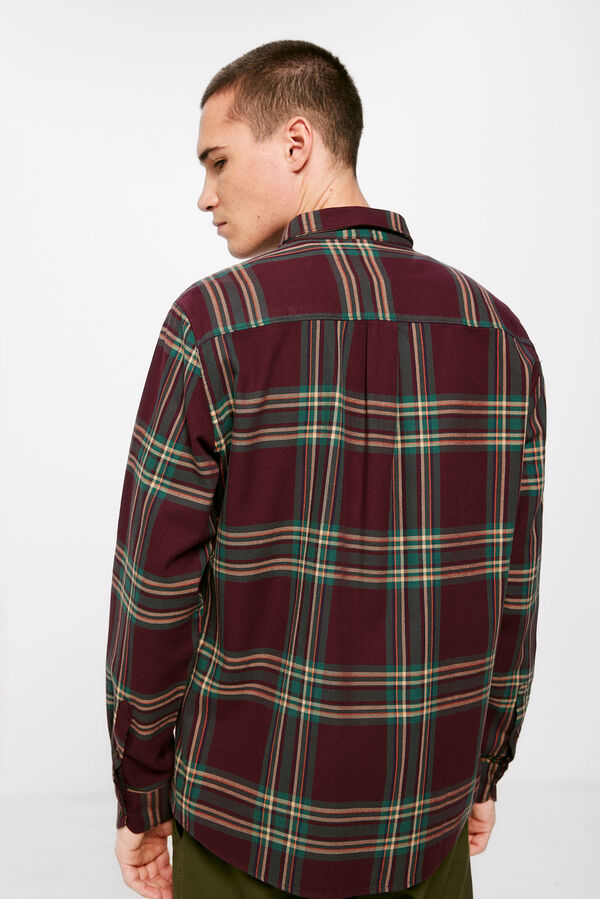 Springfield Camisa xadrez twill estampado