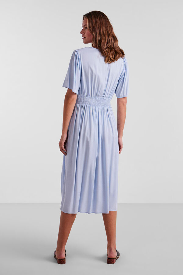 Pieces Vestido largo de mujer. azul