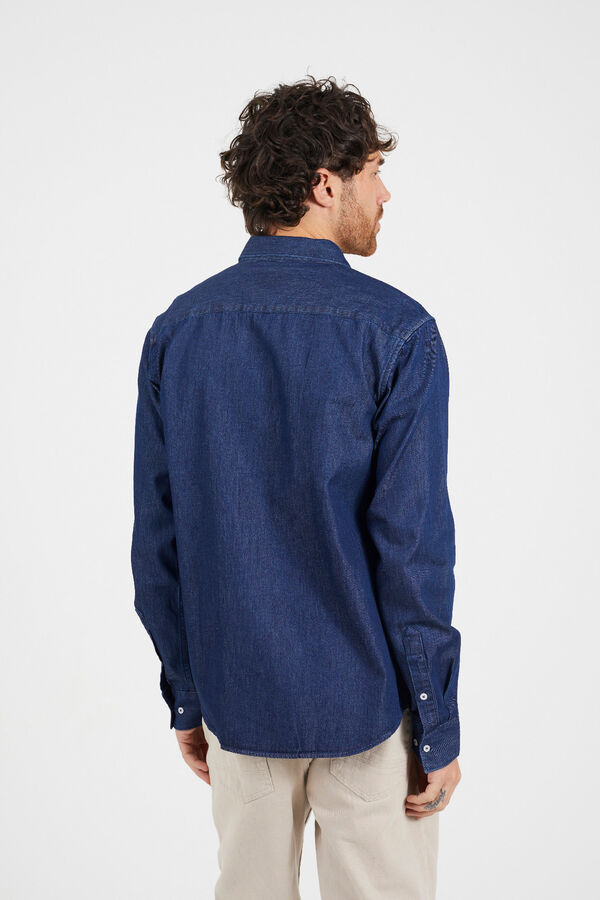 Brave Soul Camisa de manga comprida azul