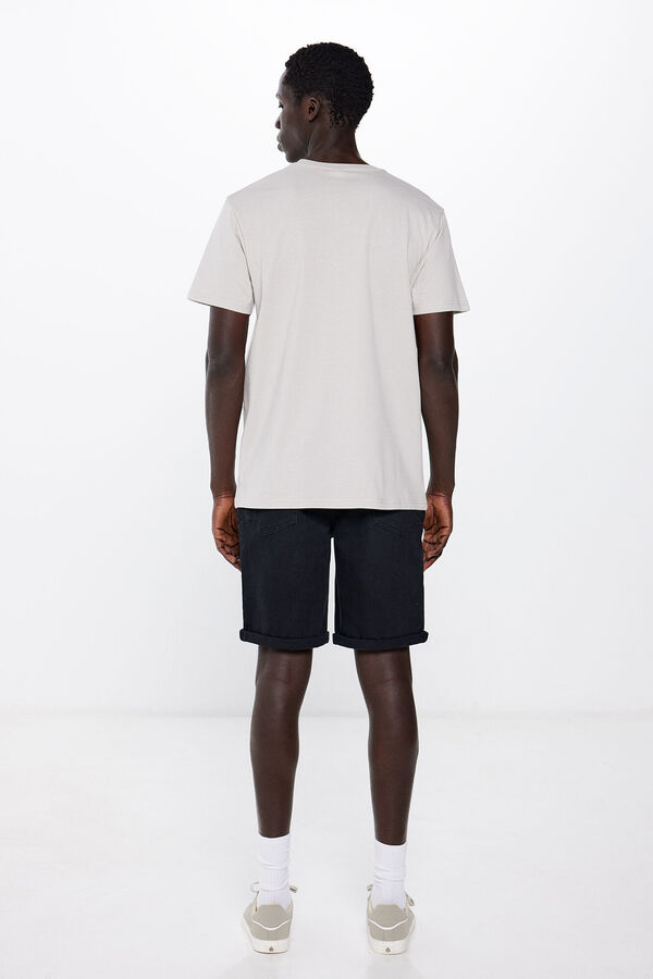 Springfield Bermuda vaquera regular fit negro