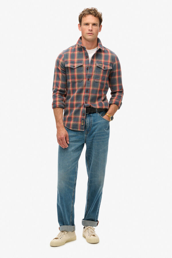 Superdry Camisa De Corte Cl&aacute;sico estampado