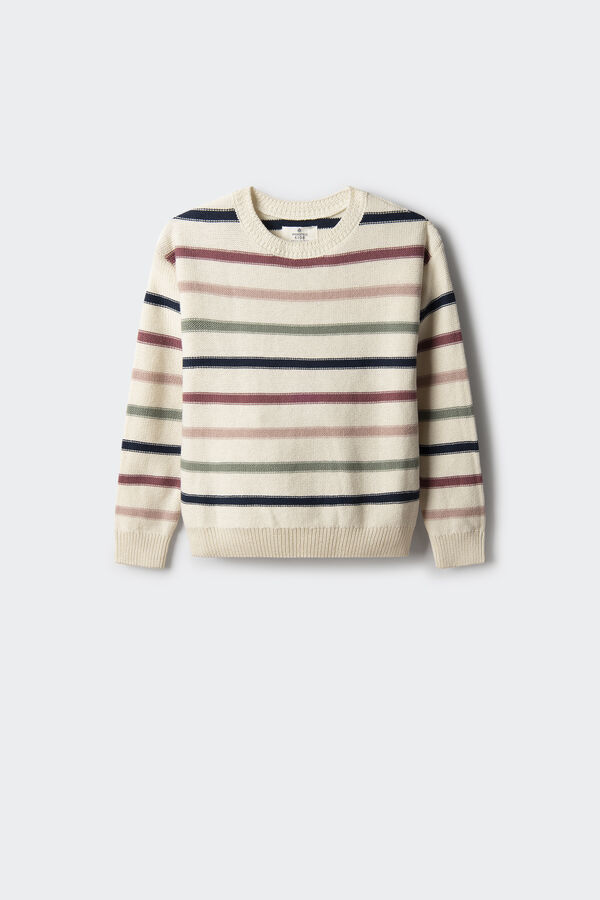 Springfield Kids Jersey rayas ni&ntilde;a beige