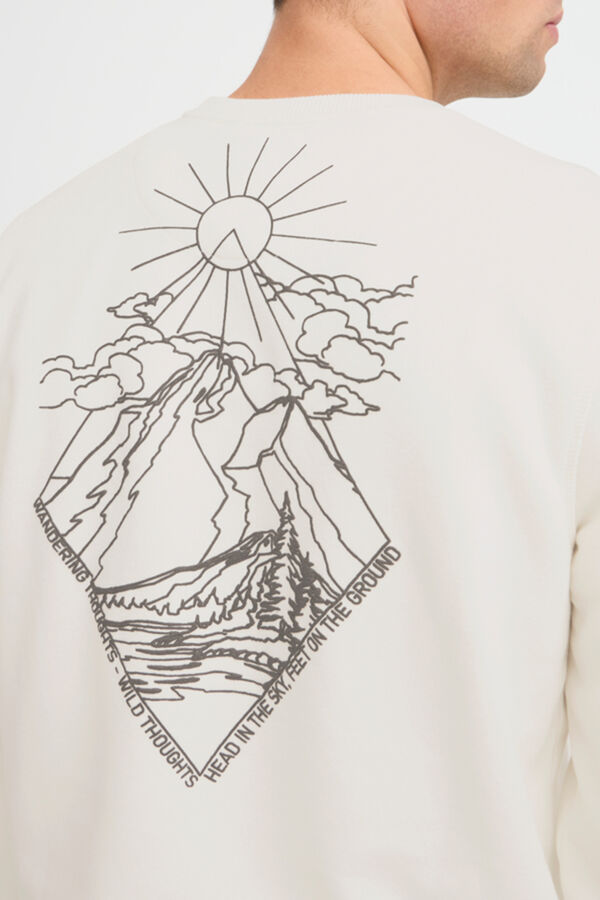 Blend Sudadera Cuello Redondo beige