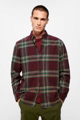 Springfield Camisa xadrez twill estampado