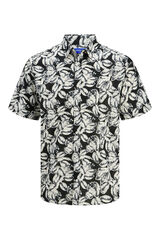 Jack & Jones PLUS Camisa estampada larga PLUS preto
