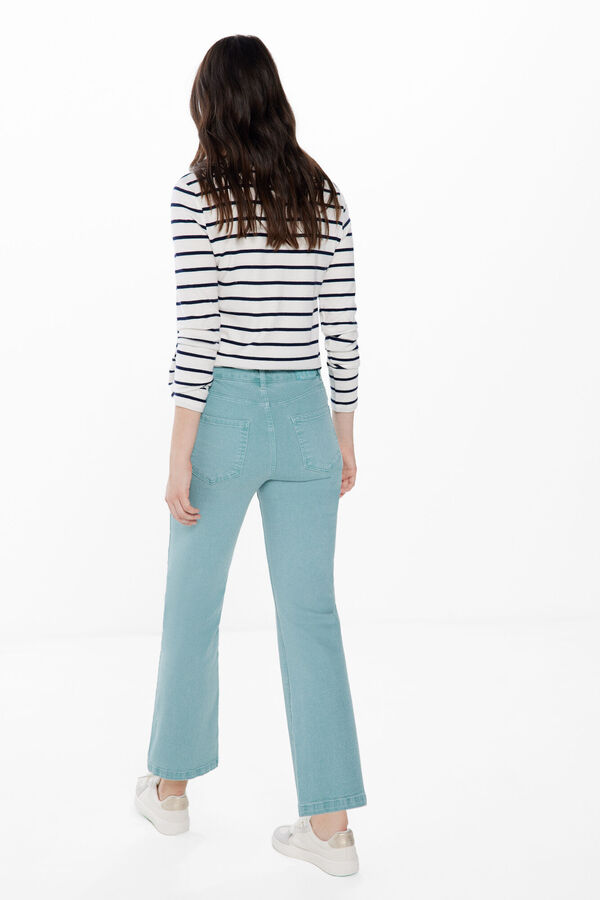 Springfield Jeans Color Kick Flare turquesa