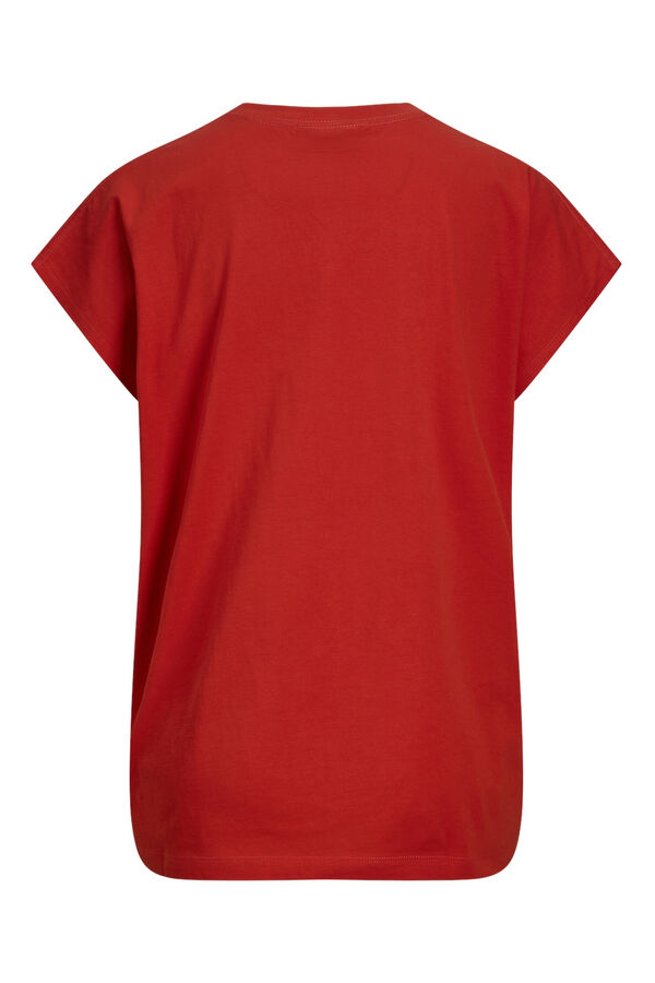 Jack & Jones T-shirt de manga curta oversize vermelho