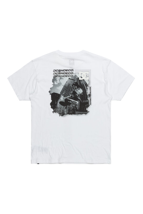 DC Shoes Whereabouts - Camiseta masculina de manga curta branco