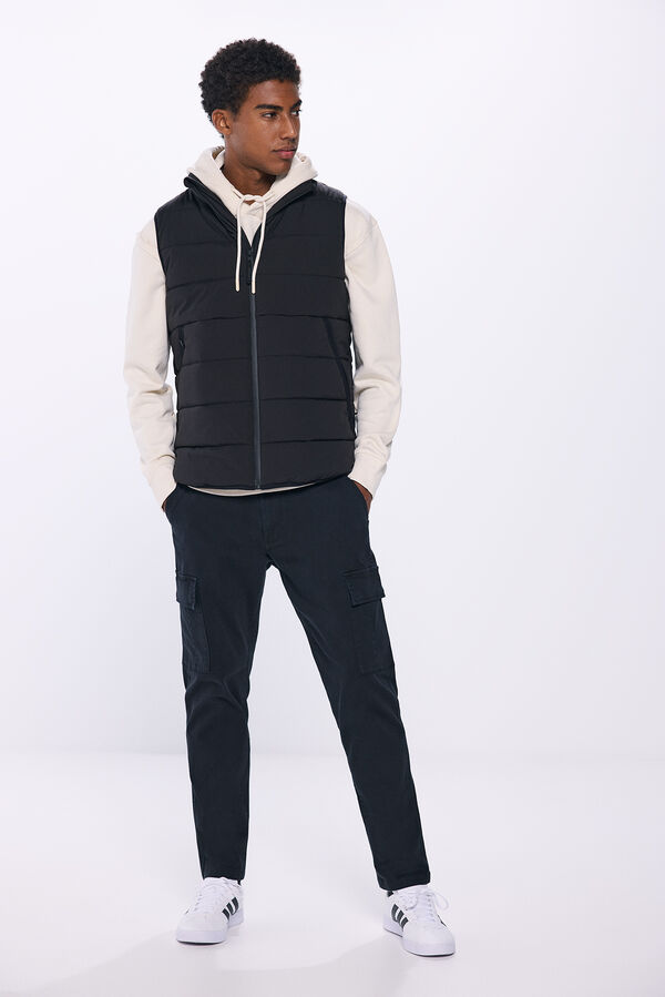 Springfield Colete acolchoado preto