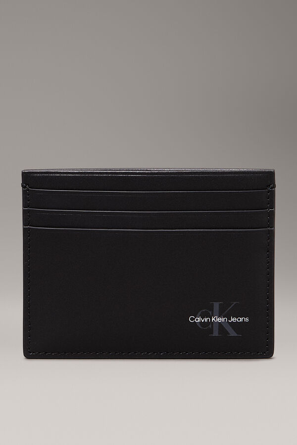 CK Jeans Monedero minimalista. negro