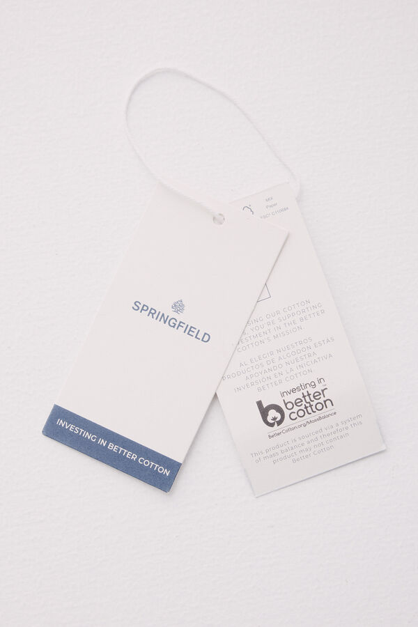 Springfield Camisola manga curta estrutura castanho