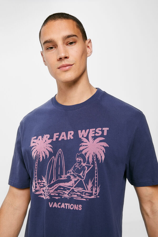 Springfield Camiseta far west azul medio