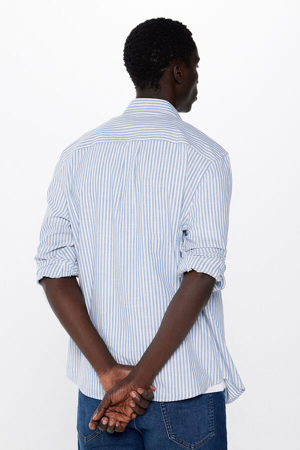 Springfield Camisa polo leve riscas azul