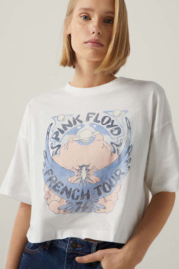 Springfield T-shirt "Pink Floyd" branco