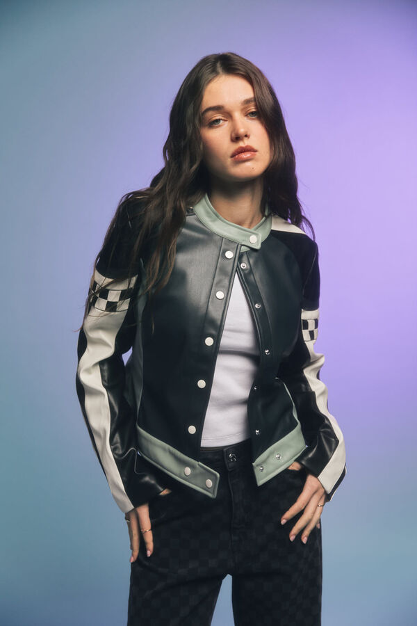 Springfield Jeans xadrez preto preto