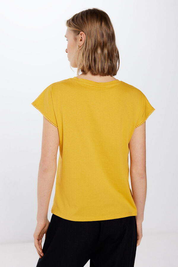 Springfield T-shirt Estampado Lace Bolinhas estampado