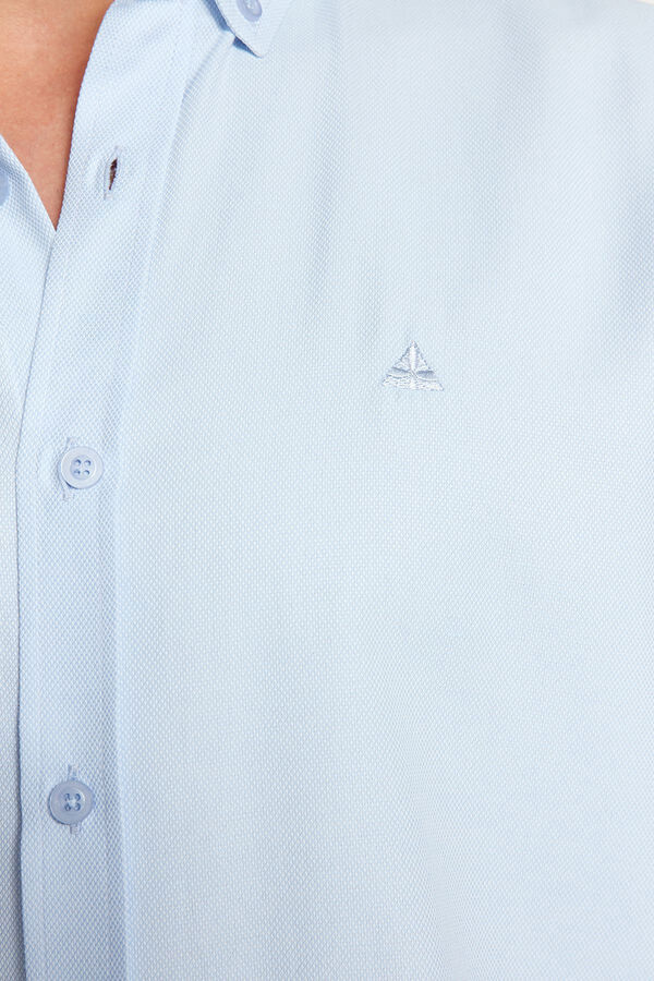 Trendyol Camisa b&aacute;sica regular azul