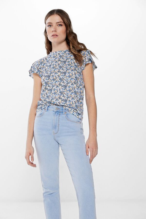 Springfield Camiseta Motivos Estampados azul