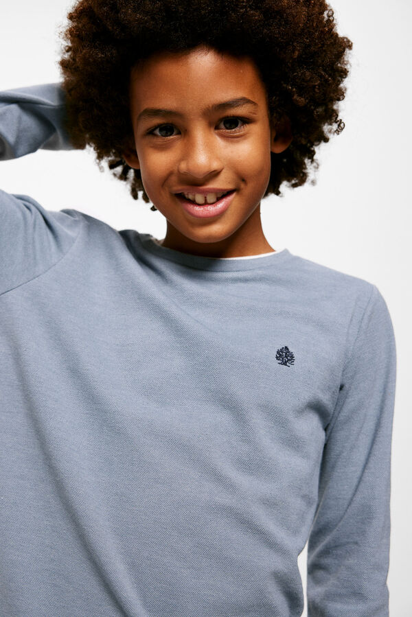 Springfield Kids Camiseta cuello doble ni&ntilde;o azul