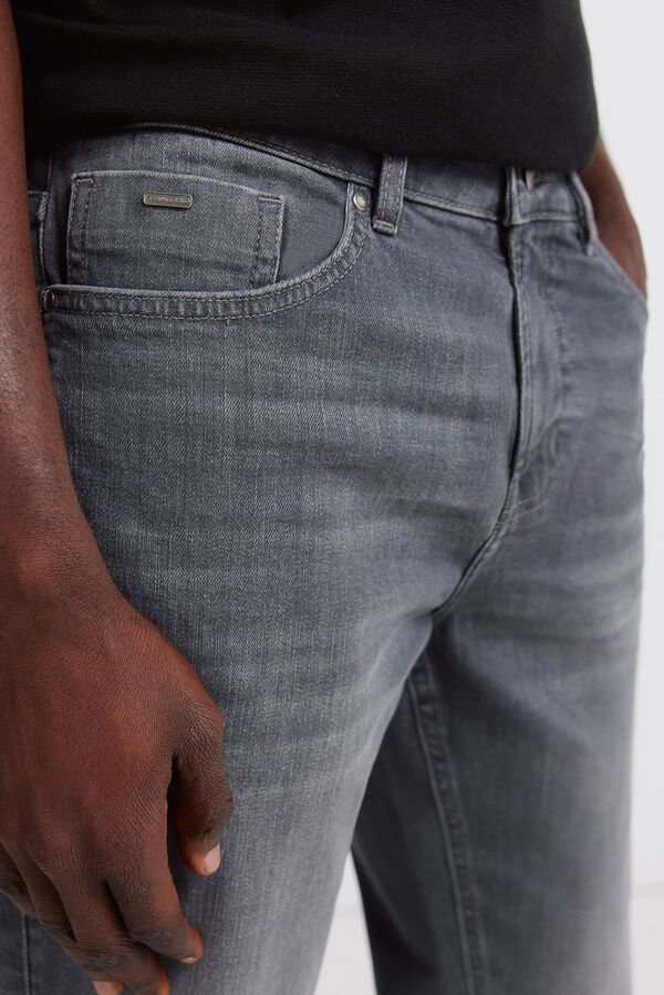 Springfield Jeans skinny fit cinzento escuro cinzento